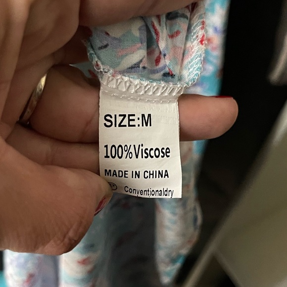 LIKE NEW 100% VISCOSE MAXI DRESS - Picture 7 of 7